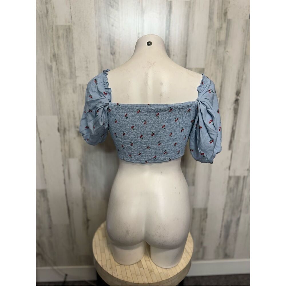 Blue crop top - Picture 7 of 8